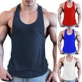 thumbnail image 5 of Men Vintage Gym Vest Sports Stringer Tank Top Relaxed T Shirt Bodybuilding Racer, 5 of 5