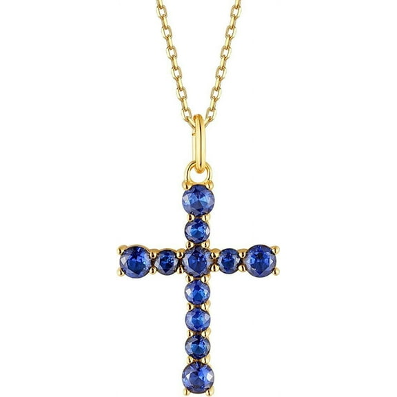 S.Leaf Cross Necklace for Women Cross Chain Necklace Sterling Silver Cubic Zirconia Gold Cross Necklace Simple Dainty Necklace Anniversary Birthday Gifts for Women