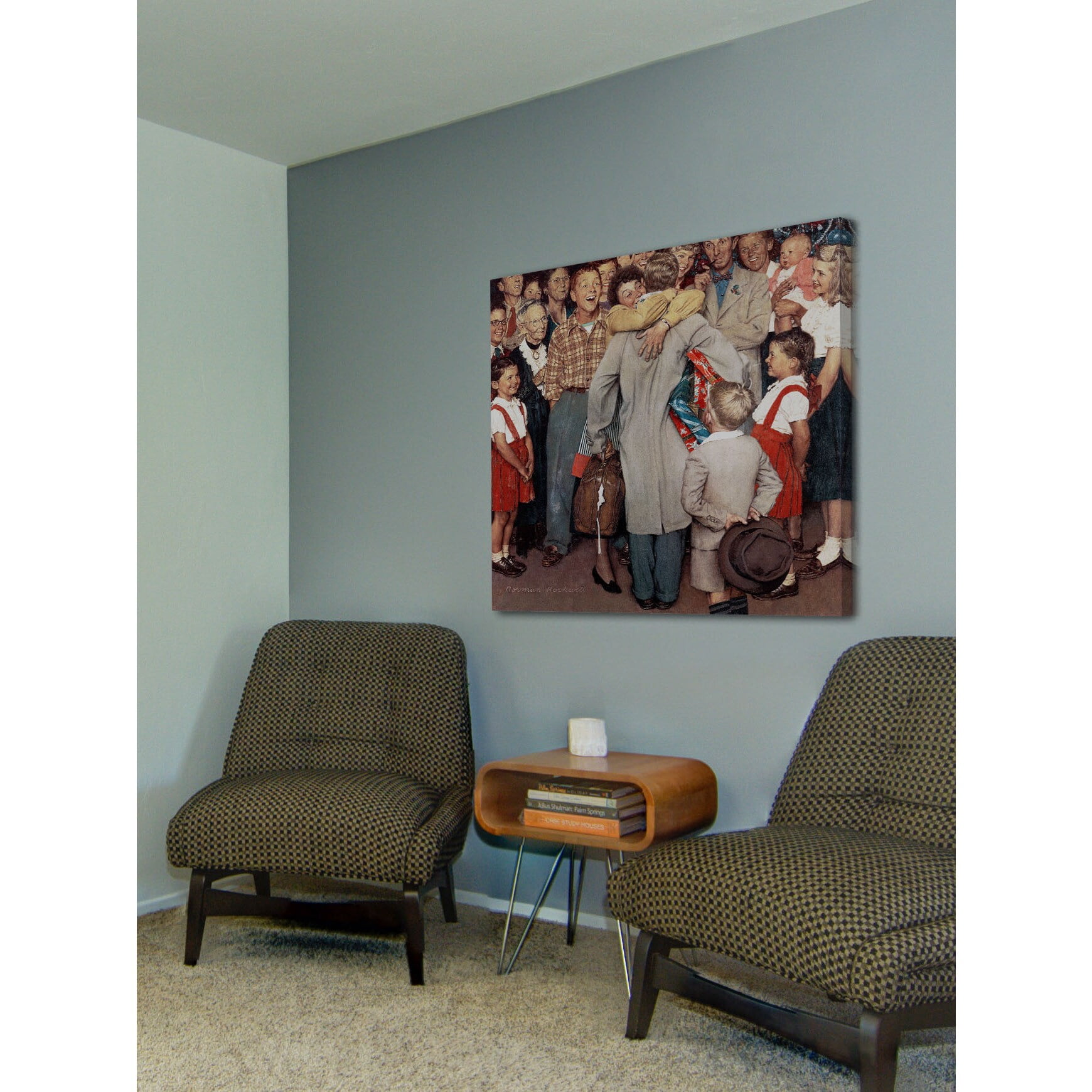 Marmont Hill "Christmas Homecoming" by Norman Rockwell Painting Print on Canvas