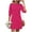 Hot Pink, variant on Women's Sexy Midi Dresses,Summer Mid-Sleeve Dresses