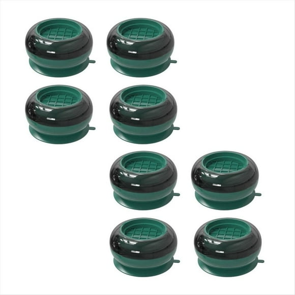 8 Alfombrillas de Fijación para Electrodomésticos Compatibles con la Mayoría de Lavadoras y Secadoras, Accesorios para el Hogar, Dormitorio, Oficina, Color Verde