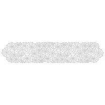 Hiroekza Halloween Table Runner - 72" Spider Web Lace Table Runner for Home, Kitchen, Fireplace, Table & Party Decor White
