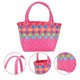 thumbnail image 2 of 1Pc Colorful Plastic Basket Female Summer Beach Bag Mini Storage Holder, 2 of 3