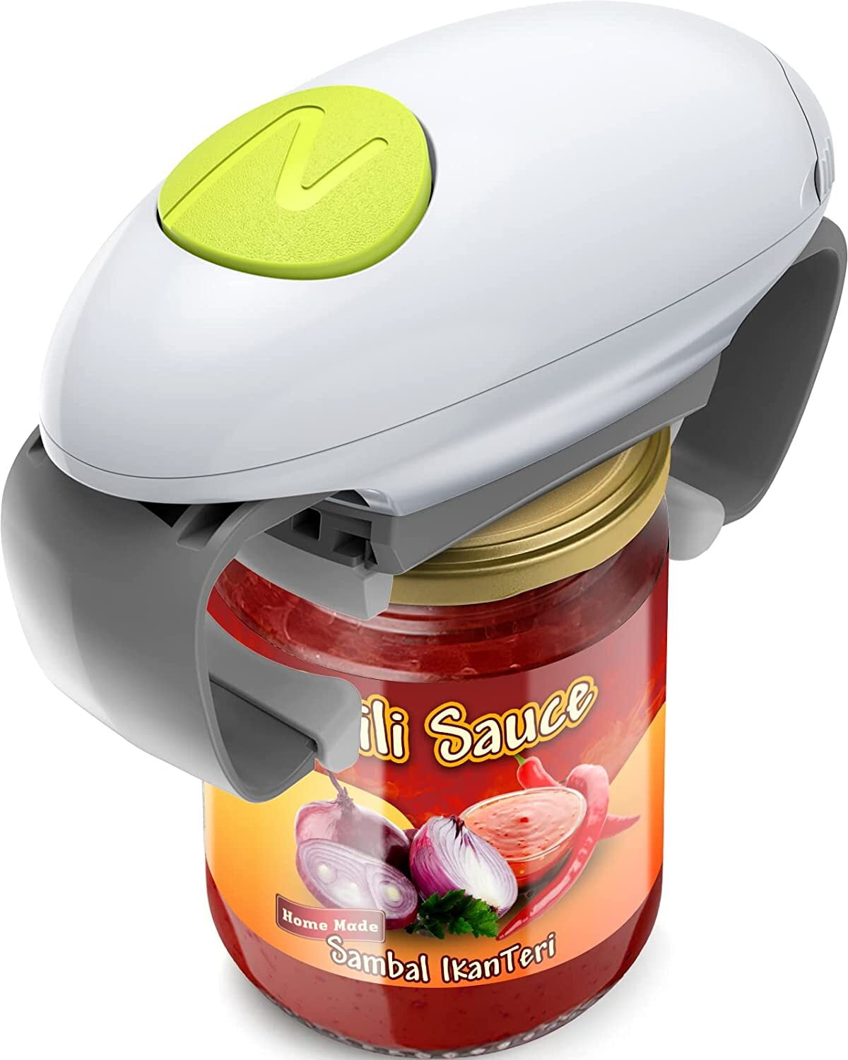 Electric Jar Opener for Weak Hands, One Touch Jar Opener Easy Open Any