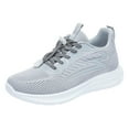 thumbnail image 3 of NOKIO Womens Tennis Shoes Running Shoes Lightweight Sneakers for Women Gym Workout Shoes Spring And Summer Women Sports Shoes Mesh Breathable Elastic Lace Up Solid Color Shoes Sneakers, 3 of 9