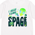 thumbnail image 4 of Inktastic I Need Some Space Cute Alien Boys or Girls Long Sleeve Toddler T-Shirt, 4 of 5