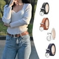 thumbnail image 4 of fastboy Ceinture de Mode pour Femmes - Ceinture de Robe Polyvalente et Confortable Marron 110cm 1Set, 4 of 6