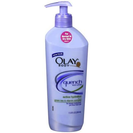 Olay Quench With Green Tea & Vitamin Complex For Normal To Dry Skin, Body Lotion, 11.8 fl oz
