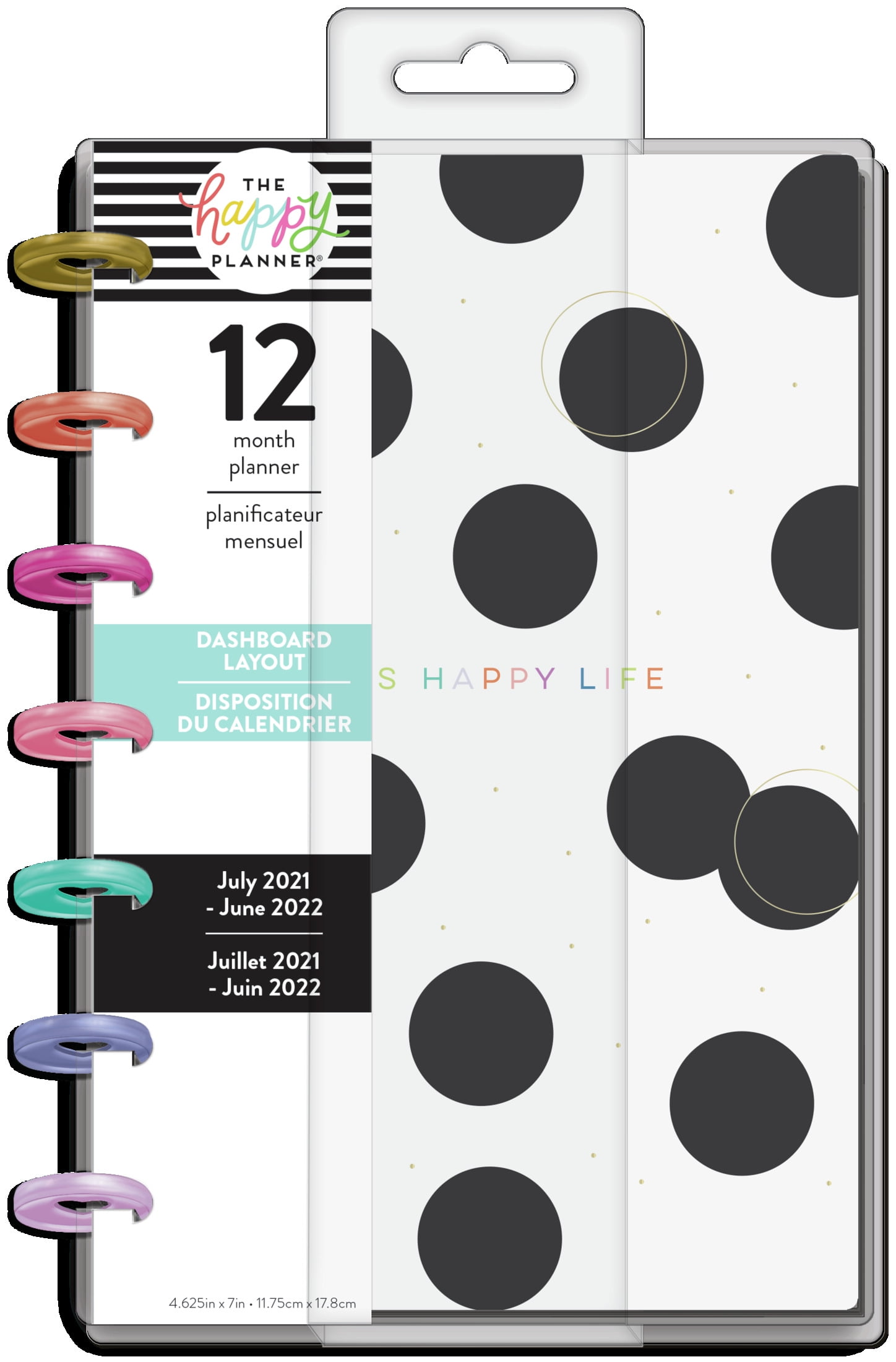 18 Month, Dated JULY 2020-DECEMBER 2021 2020 2021 Monthly Refills for 7-Disc Mini Happy Planner 2020 Mini Happy Planner Refills Monthly Calendar for Mini Happy Planner 