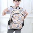 thumbnail image 6 of FORMRS Unisex School Backpack 17" Student Travel Bag with Laptop Compartment, Colorful Abstract Pattern, 6 of 7