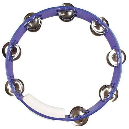 Rhythm Tech 10 in. True Colors Tambourine with Nickel Jingles, Blue