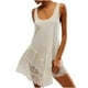 thumbnail image 1 of Camisón corto para mujer, moda, temperamento, liso, vestido, pijama, tirantes, camisón, 1 of 6