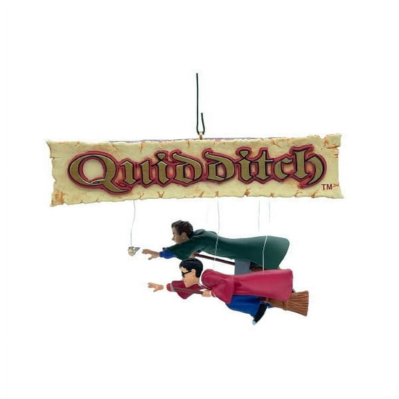 Harry Potter Quidditch Season Windup Ornament 2002 Hallmark Keepsake