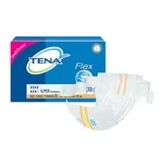 TENA ProSkin Flex Super Belted Undergarments, Adult, Unisex, Waist Belt/Refastenable Tabs, Disposable, Heavy Absorbency, Size 8