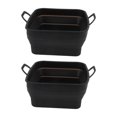thumbnail image 3 of Fryer Basket, Non Stick Fryer Liner 2 Pcs Rectangular Dishwasher Safe  For Cooking Black,Brown, 3 of 8
