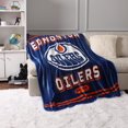 thumbnail image 3 of NHL Edmonton Oilers Plush Blanket, 60" x 70", 3 of 3
