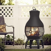 BALI OUTDOORS Fire Pit Outdoor Wood Burning Chiminea for Patio