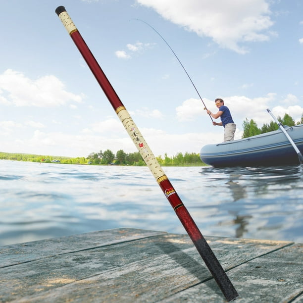 Peggybuy Telescopic Fishing Rod Creek Fishing Rod Portable Fishing Tackles  (7.2m) 