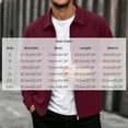 thumbnail image 3 of Ceisia Men's Point Collar Full Zip Corduroy Casual Jacket Long Sleeve Solid Color Trucker Outerwear For Autumn Gift, 3 of 9