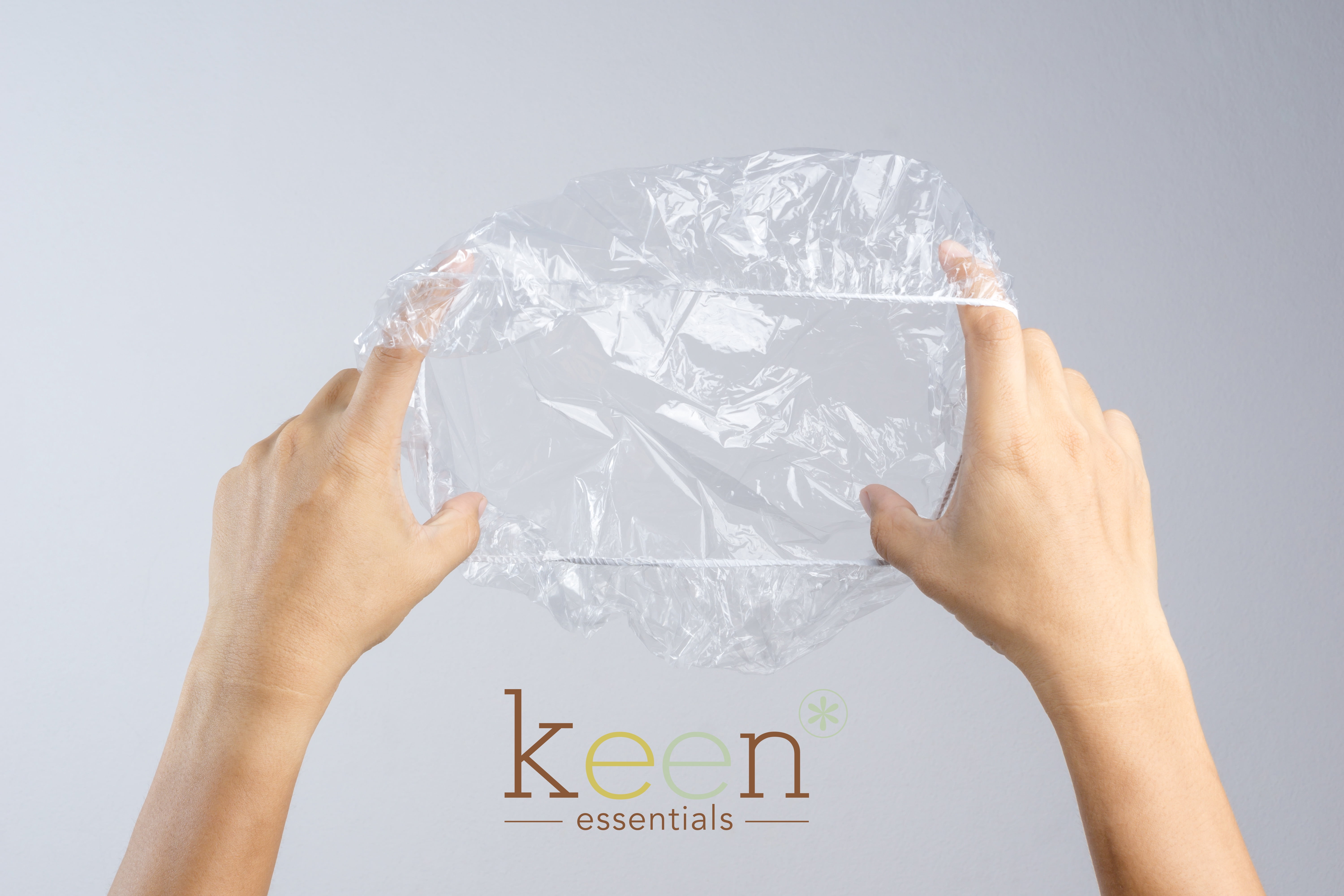 KEEN Shower Cap, Clear Cap, disposal cap, Hair Cap, 1000 pcs per carton (One Carton)