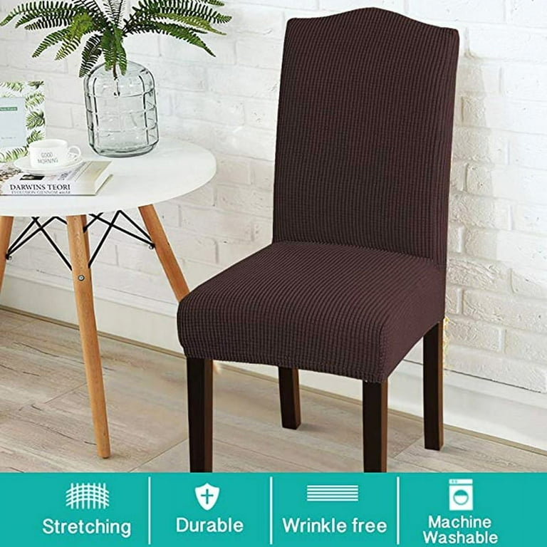 Chair Slipcover AUCHEN Super Stretchy Dining Chair Covers Set of 4 Parsons Chair Protector Covers Chair Covers for Dining Room Furniture Protector