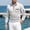 White, variant on Men's Polo Shirts Casual Short Sleeve 2026 Button Stylish Summer T Shirt Color Block Golf Slim Fit Shirts with Collar, 3XL