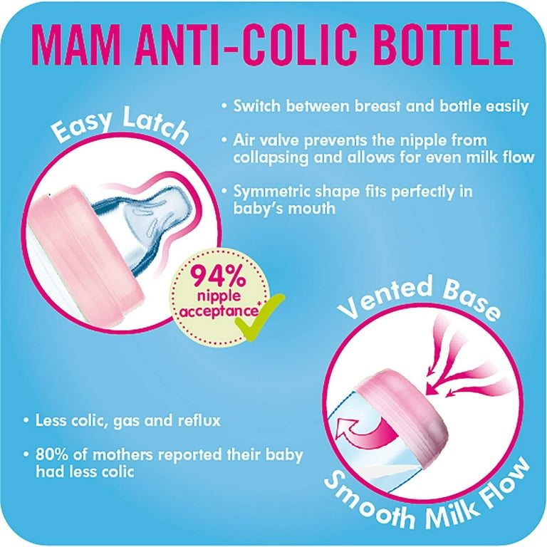  MAM Easy Start Anti-Colic Bottle, 5 oz (1-Count