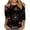 Black, variant on Uootdi Halloween Womens Tops Crew Neck Jack O Lantern Rose Spider Web Graphic Print 3/4 Sleeve Tops for Women Loose Fit Halloween Party Womens Shirts Gift