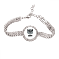 thumbnail image 1 of Com ›Sociedad ›herbívoro chino obeso y lindo panda oso Pulsera de tobillera de cadena de tenis, joyería de diamantes, 1 of 3
