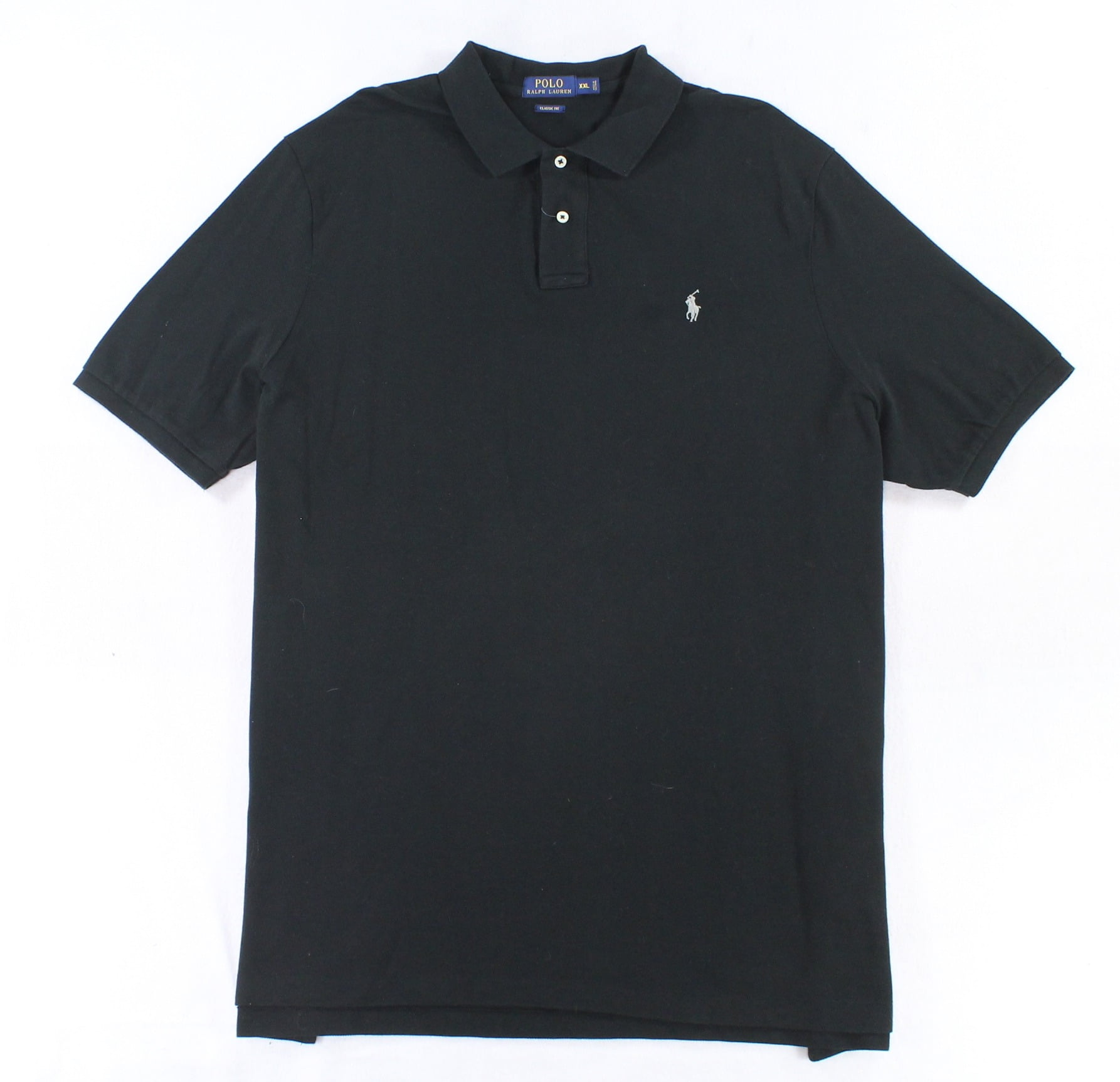 Polo Ralph Lauren NEW Black Mens Size 2XL Pique-Knit Mesh Polo Shirt ...