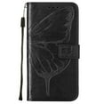 thumbnail image 4 of Dteck iPhone 11 Pro Case, Butterfly Patterned Wallet Case, Magnetic Hand Strap Credit Card Holder Slots Synthetic Leather Kickstand Protective Cover For iPhone 11 Pro, Black, 4 of 10