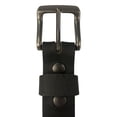 thumbnail image 2 of 1.25″ Embossed Reptile Weave Brown Buffalo Leather Belt – Canadian Crafted, 2 of 5