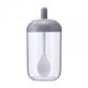 thumbnail image 1 of 2 tarros de especias redondos de color gris, 1 of 5