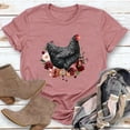 thumbnail image 5 of T-Shirt Floral Poulet pour Femmes-014820-olive Vert-m, 5 of 5