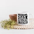 thumbnail image 2 of Husband. Dad. 60 Year Old Legend. Dad's Birthday or Father's Day, White 11oz Ceramic Mug, 2 of 5