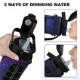 thumbnail image 3 of Geometric Starry Sky Blue 64 Oz Half Gallon Water Bottle with Sleeve - BPA Free Leakproof Sport Large Plastic Water Bottle with Straw Strap & Insulated Neoprene Holder Carrier Bag Gift for Women, 3 of 5