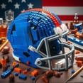 thumbnail image 3 of Novelty Creative Ball Team Helmet Building Block Set, Building Blocks Collectibles Gifts for Sports Fans Enthusiasts, 3 of 9