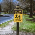 thumbnail image 4 of Slow Down Sign 2pcs Children At Play Sign Kids At Play Yard Sign Child Safety Caution Signs Warning Sign For Street Lawn Neighborhoods, 4 of 8