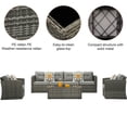 thumbnail image 5 of Superjoe 7 Pcs Patio Sectional Sofa Set Wicker Furniture Set with Coffee Table,Aluminum Frame,Gray, 5 of 8