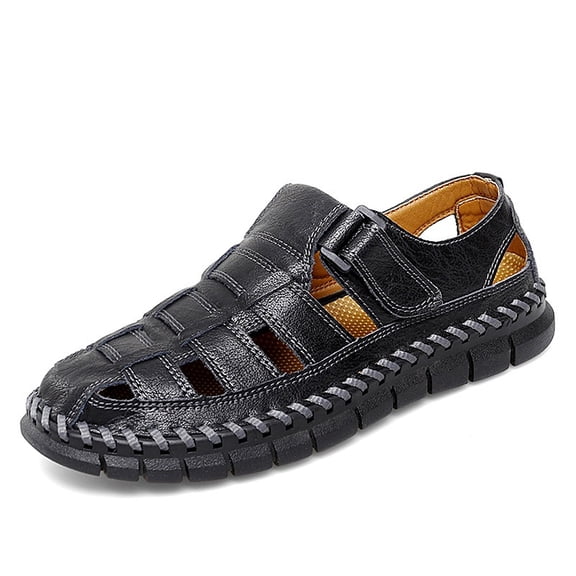 Men's Slip-On Openwork Sandals, Summer Casual Clogs, Relaxed Fit Daily Outing Footwear