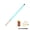 Blue, variant on Compact Telescopic Fishing Rod for Small to Medium Fish, 43cm Retracted, Aluminum Alloy & Fiberglass, Wooden Handle