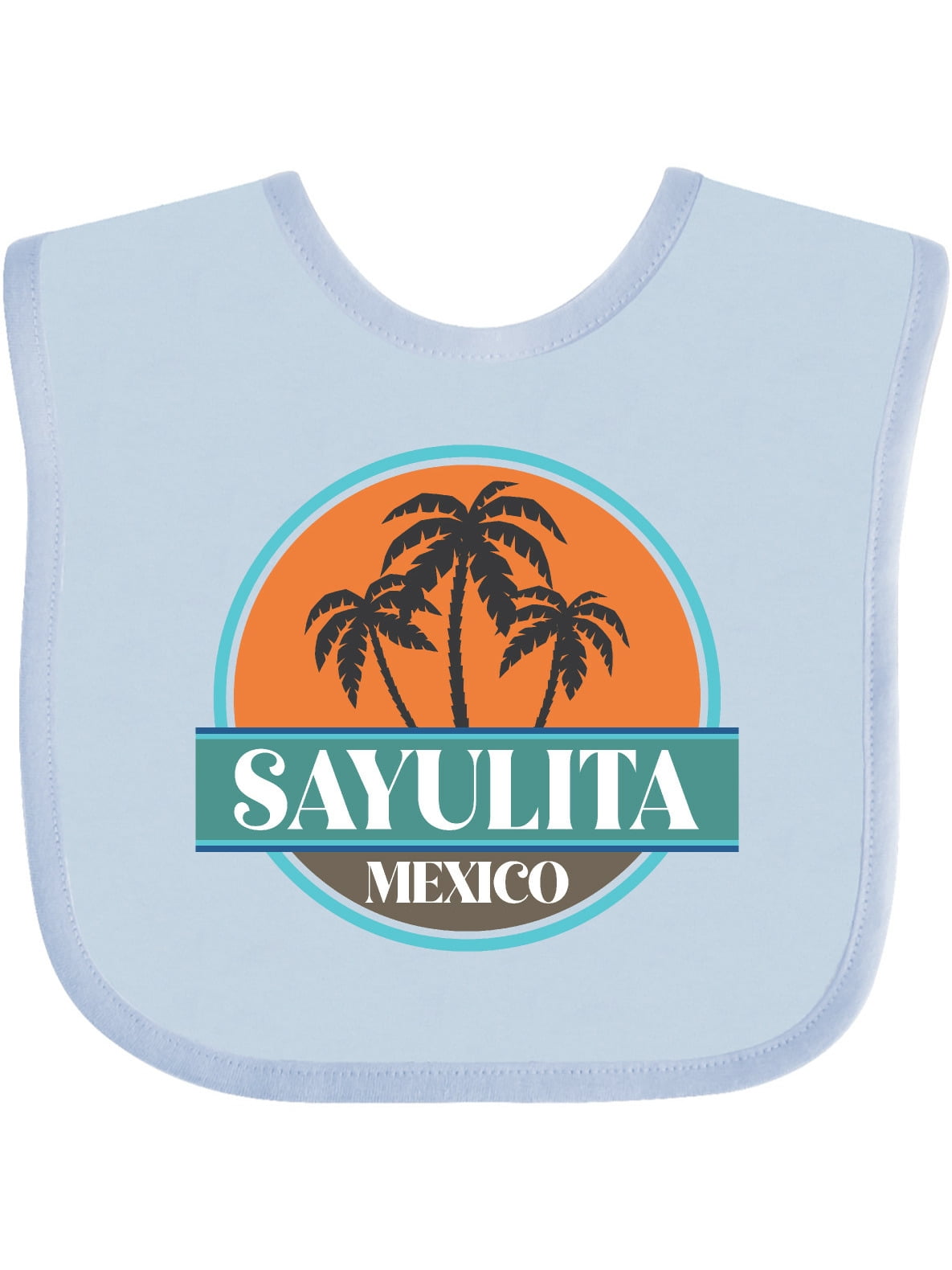Inktastic Sayulita Mexico Vacation Souvenir Gift Baby Boy or Baby Girl Bib  