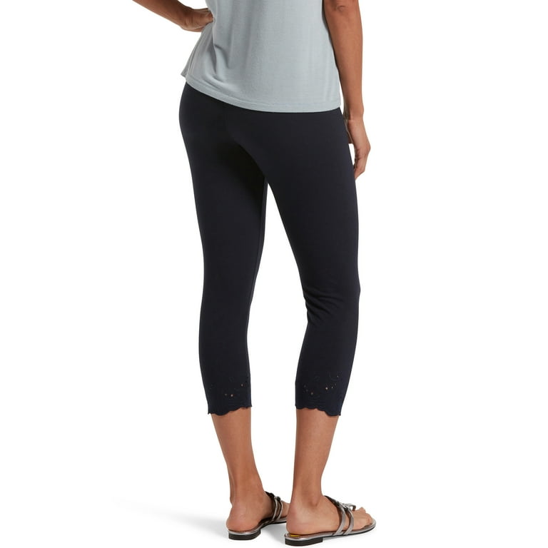 Cotton capri cheap leggings walmart