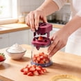 thumbnail image 4 of Outdor Fruit Grape Slicing Handheld Cutter For Small Produce Multipurpose Kitchen Gadget With Stainless Steel Quickly Halve Cherry Tomatoes Olives Berries Easy Prep For And, 4 of 5