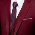 thumbnail image 4 of Cloudstyle Men's 3Pcs Business Professional Casual Daily Slim Fit One Button Suit Set (Blazer + Vest + Pants), 4 of 5