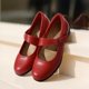 thumbnail image 5 of DREAM PAIRS Bailarinas para Mujer con Correa en el Tobillo Rojo Talla 9.5, 5 of 8