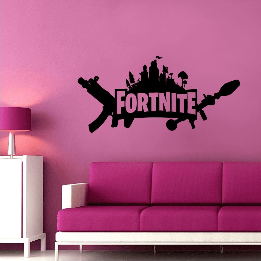 Fortnite Logo Illustrations Design Decor Wall Art Vinyl Decal Girls Boys Kids Room Bedroom