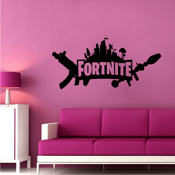 Fortnite Logo Illustrations Design Decor Wall Art Vinyl Decal Girls