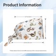 thumbnail image 6 of Kdxio Snake Pattern Turban Hat for Women Men Comfortable Adjustable Cleaning Working Cap with Sweatband, 6 of 8