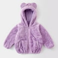 thumbnail image 2 of Vedolay Girls 2023 Coat Girls Outwear Thick Zip Hoodie Kids Girls for Coat&jacket,Purple 18-24 Months, 2 of 3